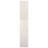 White Book Cabinet & Room Divider | Solid Pinewood 40x30x167.5 cm