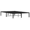 Black Metal Bed Frame 120x190 cm Small Double - Hipo Market