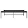 Black Metal Bed Frame 120x190 cm Small Double - Hipo Market