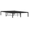 Black Metal Bed Frame 120x190 cm Small Double - Hipo Market