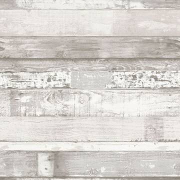 Noordwand Wallpaper Homestyle Wood - Off-white & Grey