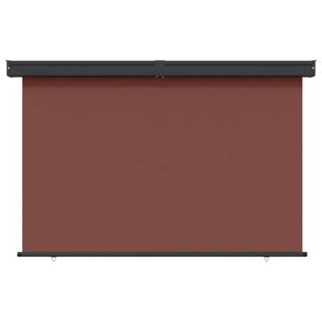 Brown Balcony Side Awning 165x250 cm - Stylish Privacy Solution