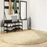 Shaggy Rug High Pile Modern Gold Ø 200 cm Colour gold Size Ø 200 cm 