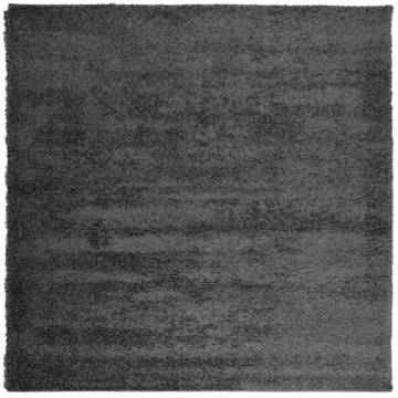 Shaggy Rug High Pile 200x200 cm - Modern Anthracite Design