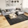 Shaggy Rug High Pile Modern Anthracite 240x240 cm Colour anthracite Size 240 x 240 cm 