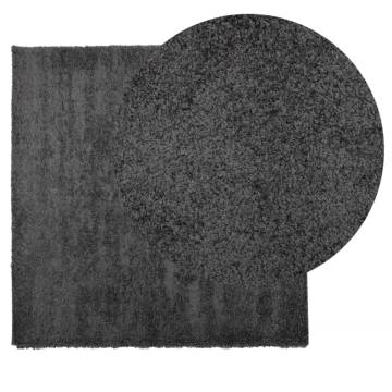 Shaggy Rug High Pile Modern Anthracite 240x240 cm | HipoMarket