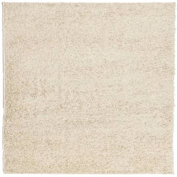 Shaggy Rug High Pile Modern Gold 120x120 cm | HipoMarket