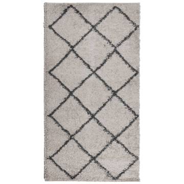 Shaggy Rug High Pile - Modern Beige & Anthracite 80x150 cm