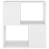 Stylish White Book Cabinet - 60x24x63 cm Engineered Wood