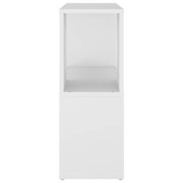 Stylish White Book Cabinet - 60x24x63 cm Engineered Wood