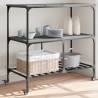 Kitchen Trolley Grey Sonoma 100x50x95 cm Engineered Wood Colour grey sonoma 