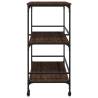 Kitchen Trolley Brown Oak - Versatile & Stylish Storage Solution