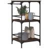 Stylish Brown Oak Kitchen Trolley | Durable & Versatile Storage