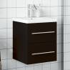 Bathroom Sink Cabinet with Built-in Basin Black Colour black Size 41 x 38.5 x 48 cm Quantity in Package 1 Model with faucet 