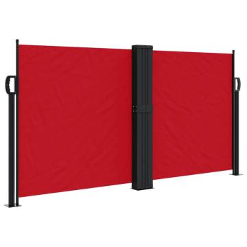 Retractable Side Awning Red 120x1200 cm | Hipomarket