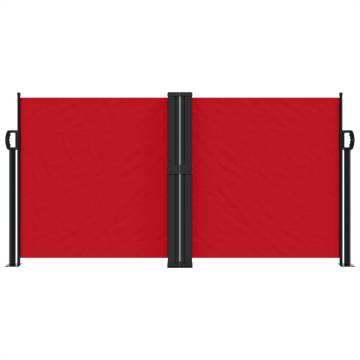 Retractable Side Awning Red 120x1200 cm | Hipomarket