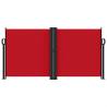 Retractable Side Awning Red 120x1200 cm | Hipomarket