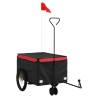 Bike Trailer Black and Red - 30 kg Capacity | HipoMarket