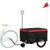 Bike Trailer Black and Red - 30 kg Capacity | HipoMarket