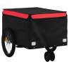 Bike Trailer Black and Red - 30 kg Capacity | HipoMarket