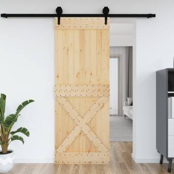 NARVIK Solid Pine Door 85x210 cm - Secure & Stylish