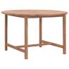 Garden Dining Table Ø110x75 cm Solid Wood Teak Quantity in Package 1 Shape round 