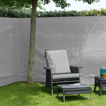 Nature Garden Sight Break Fencing PE 1.5x5m - Grey Privacy Screen