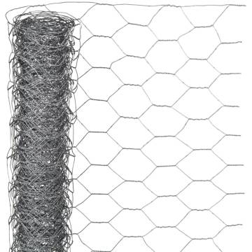 Nature Wire Mesh Hexagonal 0.5x10m Galvanised Steel - HipoMarket