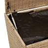 Garden Storage Box Mix Beige 283L Poly Rattan - Durable & Stylish