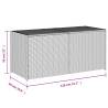 Garden Storage Box Mix Beige 283L Poly Rattan - Durable & Stylish