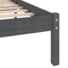 Grey Solid Pine Bed Frame 160x200 cm - Stylish & Sturdy