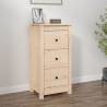 Sideboard 40x35x80 cm Solid Wood Pine Colour natural Quantity in Package 1 Model 3 drawer cabinet 