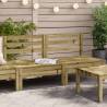 Garden Sofas Armless - 2 pcs Impregnated Pine Wood