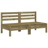 Garden Sofas Armless - 2 pcs Impregnated Pine Wood