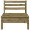 Garden Sofas Armless - 2 pcs Impregnated Pine Wood