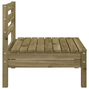 Garden Sofas Armless - 2 pcs Impregnated Pine Wood