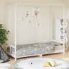 Kids Bed Frame White 80x200 cm Solid Wood Pine Colour white Size 80 x 200 cm 