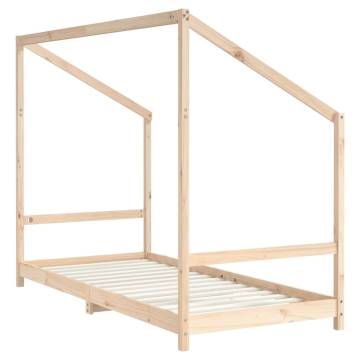 Kids Bed Frame 90x190 cm Solid Wood Pine - Hipo Market