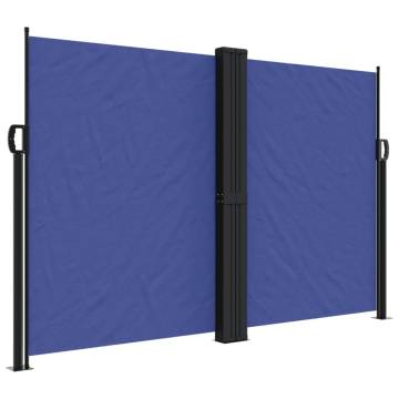 Retractable Side Awning Blue 160x1000 cm - Hipomarket