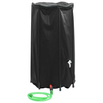 Foldable 250L Water Tank with Tap - Durable PVC Design