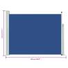 Patio Retractable Side Awning 140x500 cm - Blue | HipoMarket