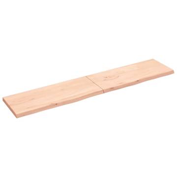 Wall Shelf 200x40cm | Untreated Solid Oak - HipoMarket