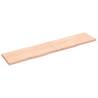 Wall Shelf 200x40x(2-4) cm Untreated Solid Wood Oak Colour natural Size 200 x 40 x 4 cm Quantity in Package 1 Number of Pieces 