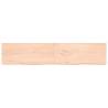 Wall Shelf 200x40cm | Untreated Solid Oak - HipoMarket