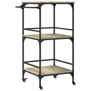 Kitchen Trolley Sonoma Oak - Stylish & Versatile Storage