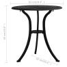 Garden Table Black 62x62x65 cm - Stylish Outdoor Furniture