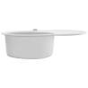 Granite Kitchen Sink - Single Basin Oval White | Hipo Market