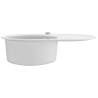 Granite Kitchen Sink - Single Basin Oval White | Hipo Market