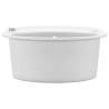 Granite Kitchen Sink - Single Basin Oval White | Hipo Market