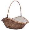 Durable Firewood Basket with Handle | 60x44x55 cm Natural Willow